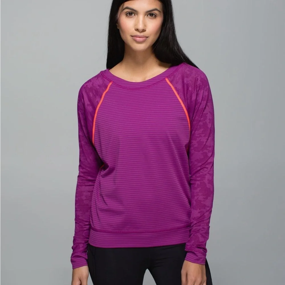 lululemon athletica Run For Days Long Sleeve Top Regal Plum